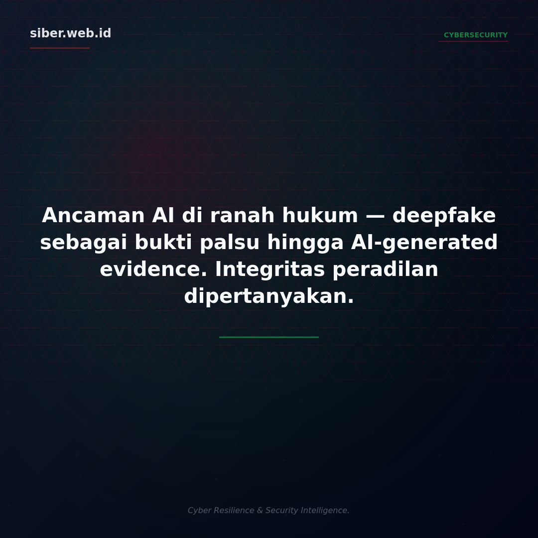 Ancaman AI di Ranah Hukum: Dari Deepfake hingga Bukti Palsu, Integritas Peradilan Dipertanyakan
