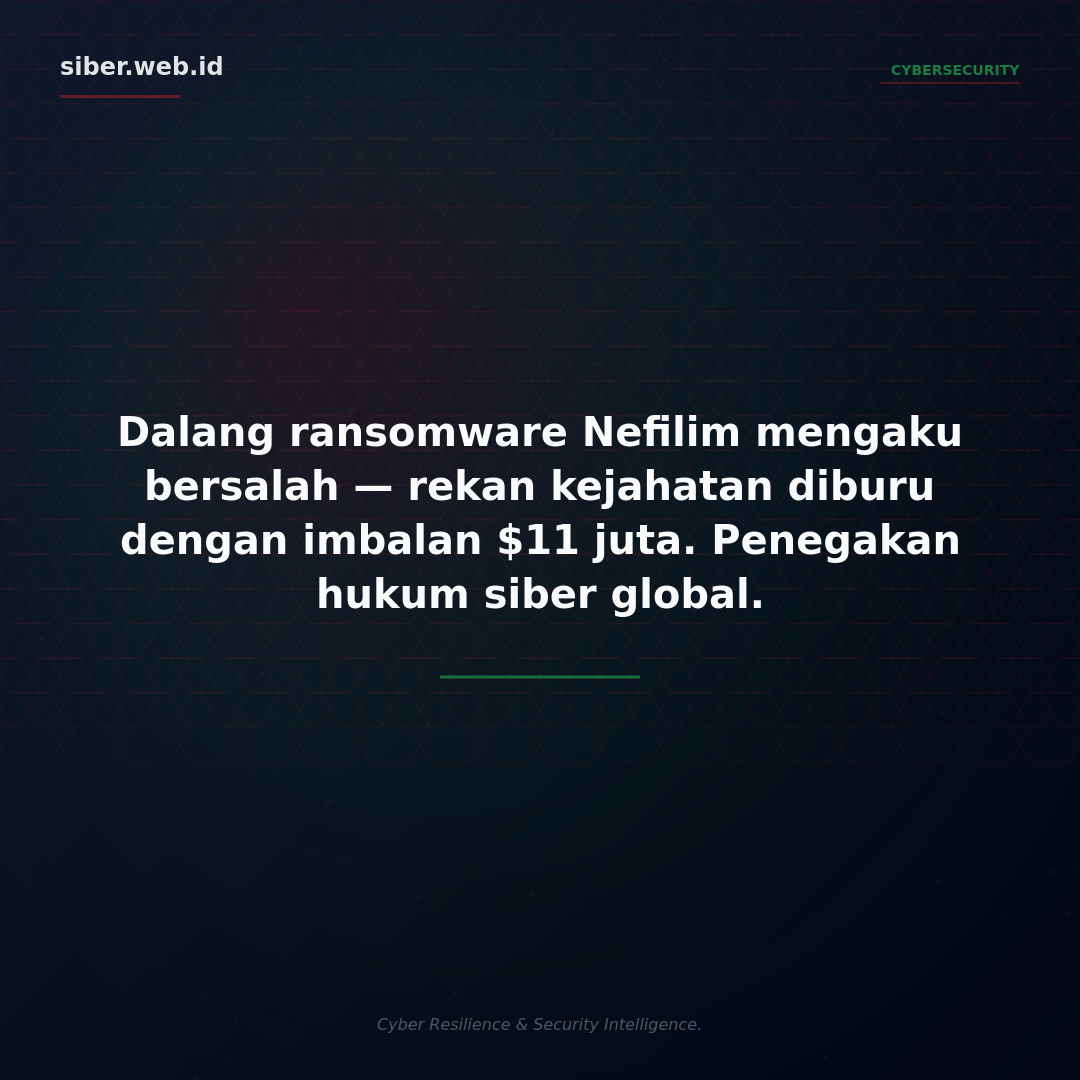 Dalang Serangan Ransomware Nefilim Mengaku Bersalah, Rekan Kejahatan Diburu dengan Imbalan $11 Juta