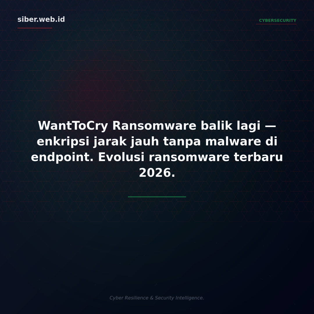 WantToCry Ransomware: Kembalinya Ancaman SMB, Enkripsi Jarak Jauh Tanpa Malware di Endpoint