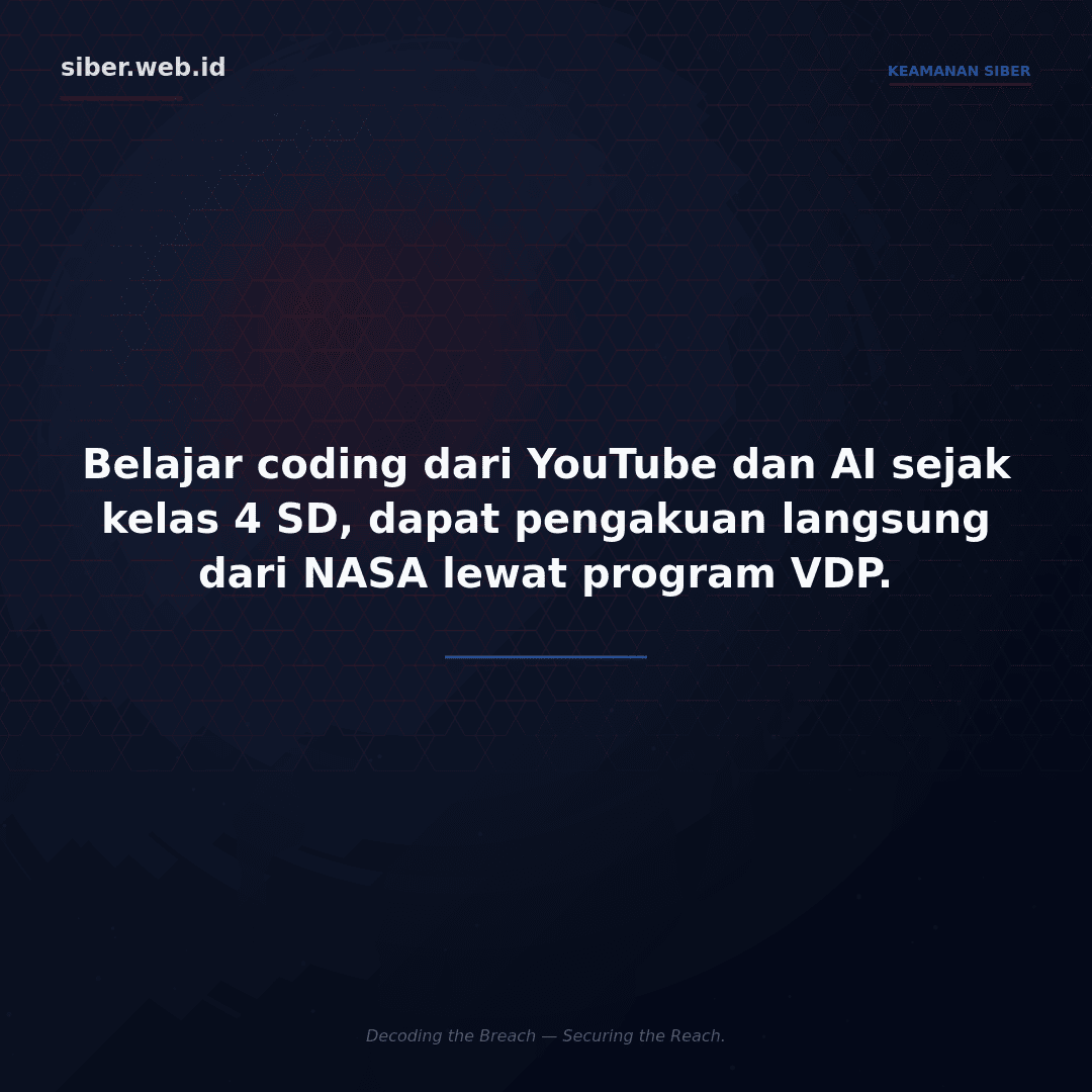 Siswa SD Boyolali Temukan 4 Celah Keamanan di Domain NASA dan Dapat Letter of Recognition