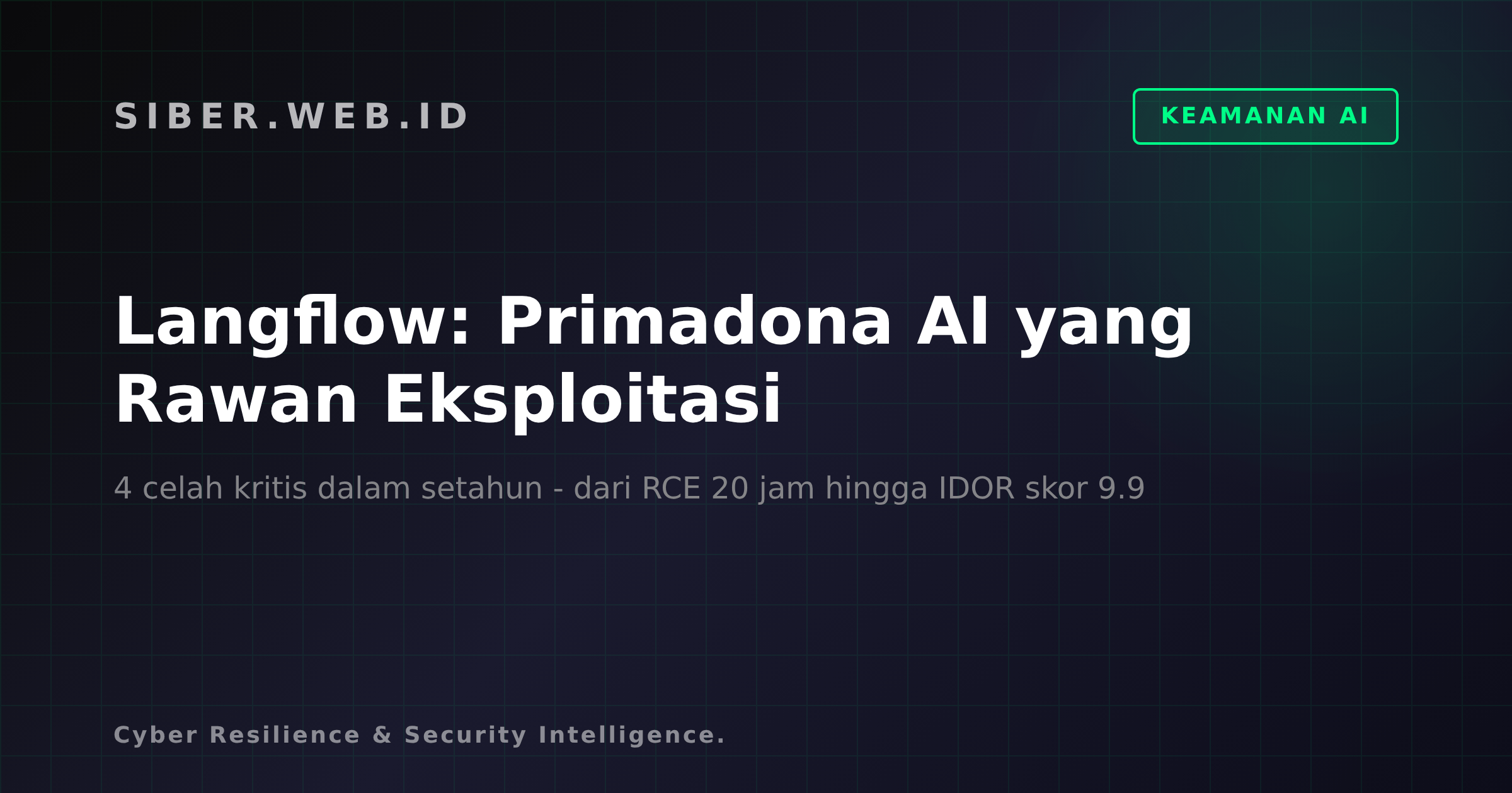 Langflow dalam Bahaya: 4 Celah Kritis Sepanjang 2026 yang Mengancam Ekosistem AI