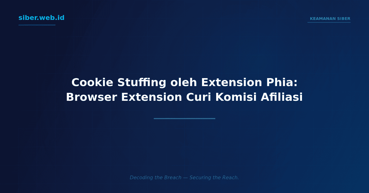 Browser Extension Phia Curi Komisi Afiliasi dengan Cookie Stuffing