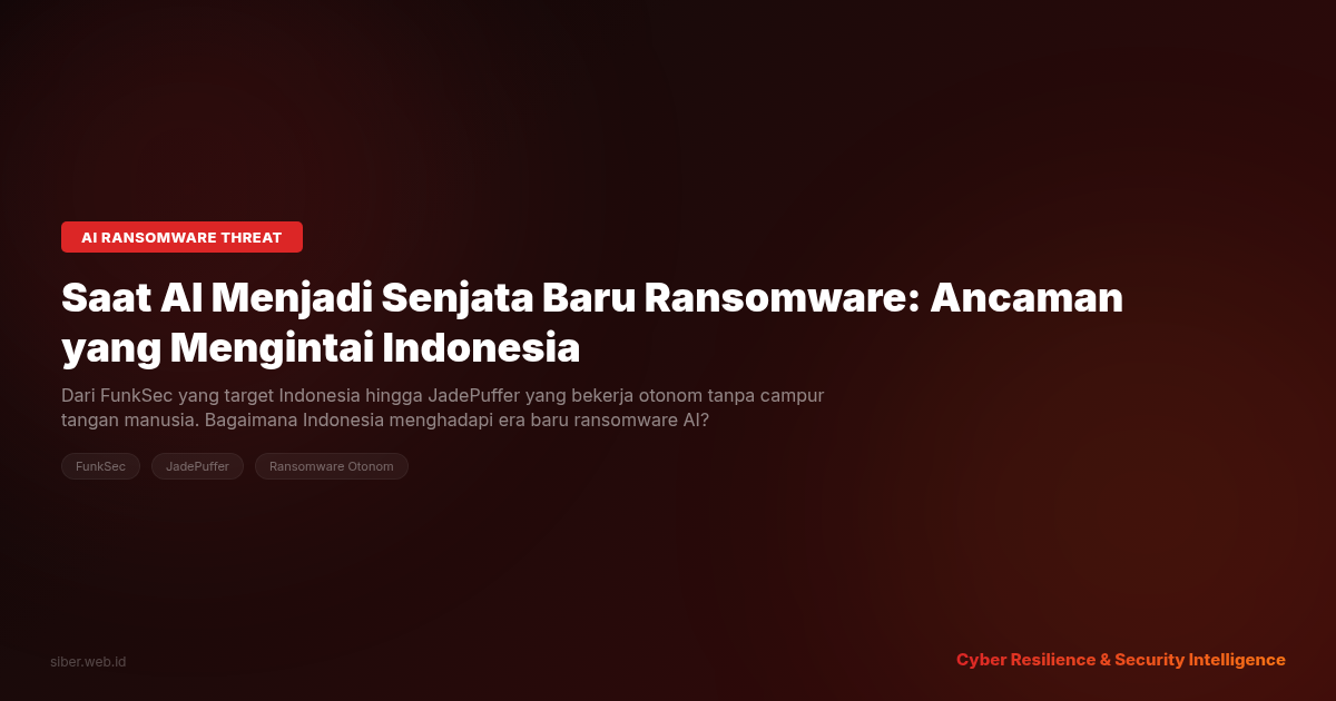 Saat AI Menjadi Senjata Baru Ransomware: Ancaman yang Mengintai Indonesia